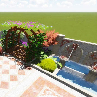 Songqing Garden Gardenging French Style Big Coffee Designer One -One -One Service связывает встречу под обслуживанием