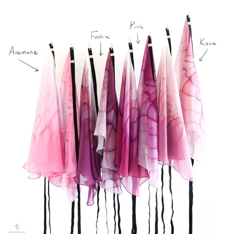 British imported handmade custom Alice ballet dance body practice Mermaid skirt Rainbow skirt lace-up