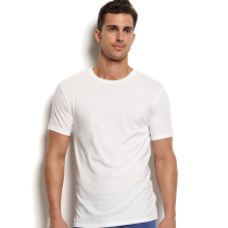 High-end little white t male pure cotton short sleeve t-shirt man 2022 Summer trend in pure white slats undershirt round collar half sleeve