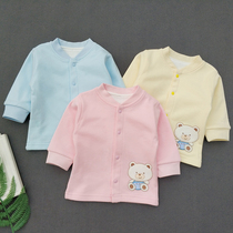 Soft cotton double-layer autumn baby long sleeve jacket cardigan newborn male and female baby Kang Xiner 0-1 year old 720