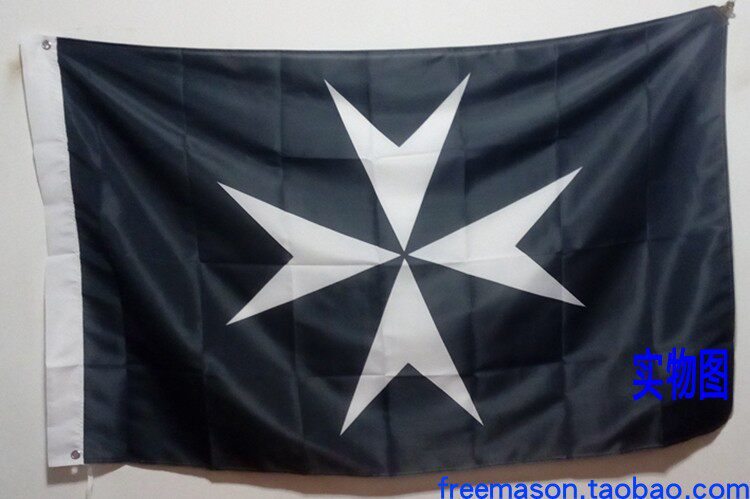 European medieval ancient Knights of Malta Knights flag performance props flag fabric painting