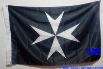 Ancient European Medieval Knights of Malta Knights flag performance props flag fabric painting