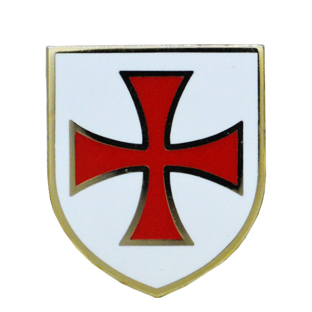 European Basilica Order Classic Shield Gilded Men Badge Dinner Banquet for Locomotive Rider Chest Badge