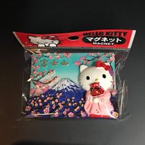Spot Japan ramène Sanrio véritable Hello Kitty Mount Fuji panoramique kimono KT aimant de réfrigérateur