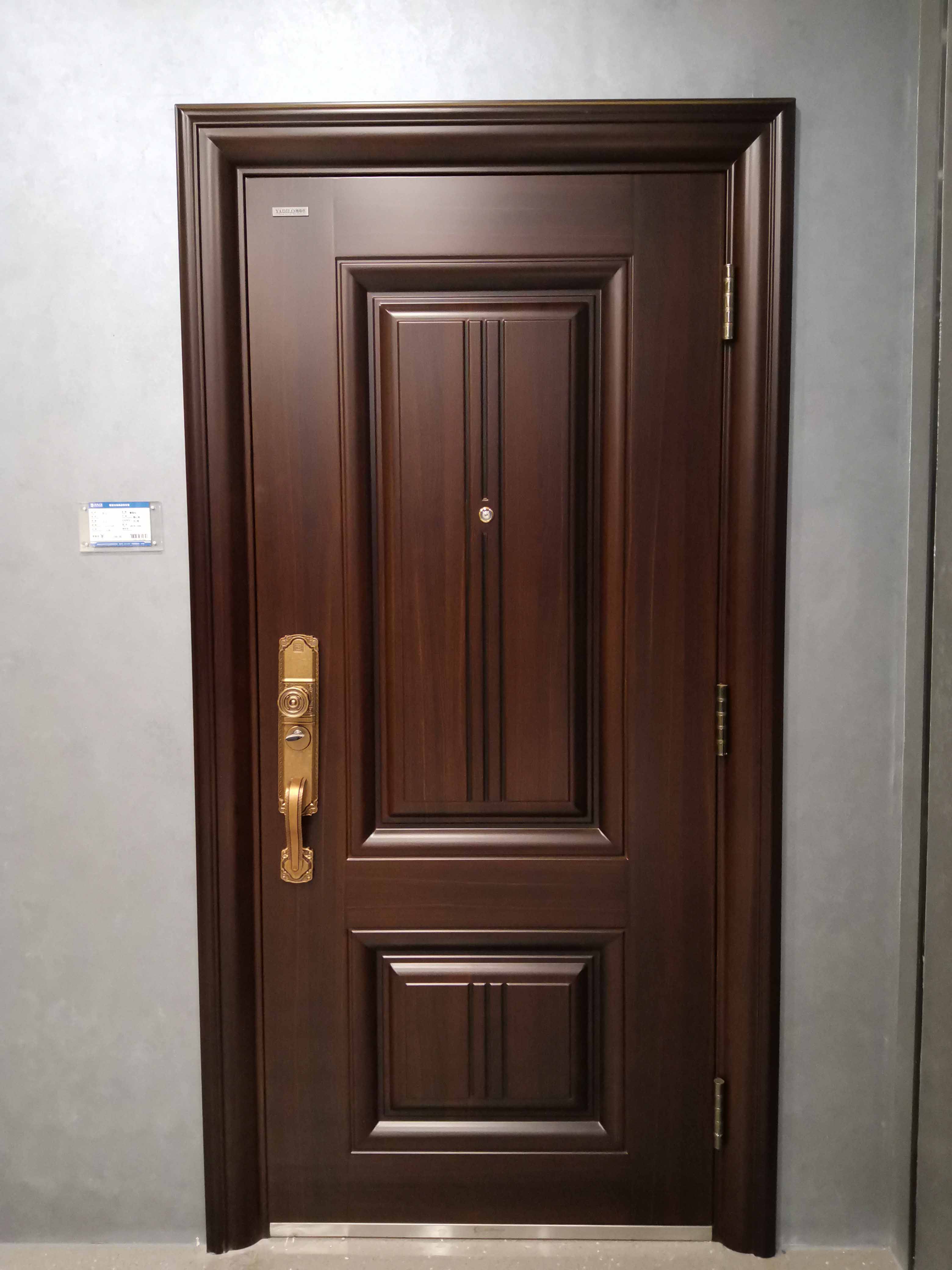 Elegant Music High End Security Door GB Series GB-B-TA86 Black Sandalwood 5 Color