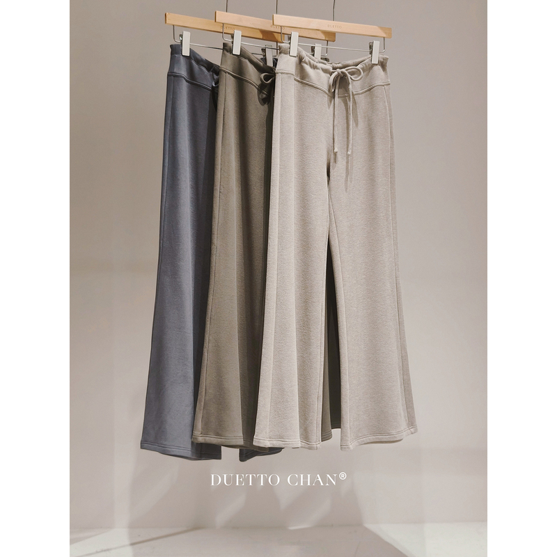 Duetto Free Jogging Eco-Friendly Wool Warm Fleece Flared Sweatpants