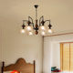French Retro Style Living Room Chandelier Ice Crack Cover Nanyang Style Medieval Bedroom Dining Room Chandelier Modern Hall Main Light