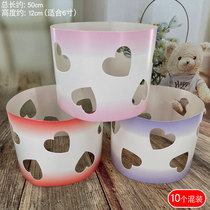 Seventh Valentines Day Cake Decoration Fittings Love Love Light Light Sketch Gradually Bending Curve Candle Plug-in