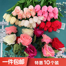 Seventh Eve Valentines Day Cake Decorated Simulated Rose Tulip Swing Mothers Day Birthday Party Flower Plugin