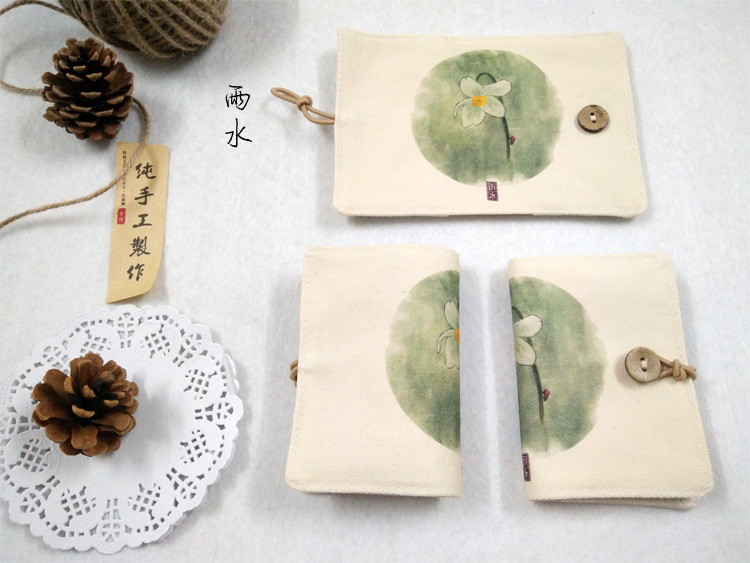 Canvas gói gói chống khử gió Trung Quốc cổ sen cô gái văn học và nghệ thuật tươi Sen dễ thương phim hoạt hình nam in vải ví nữ đẹp