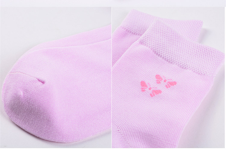 Vớ sợi tre nữ ống khử mùi kháng khuẩn nữ vớ mùa thu và mùa đông vớ cotton dày nữ màu than tre tất mỏng mùa hè