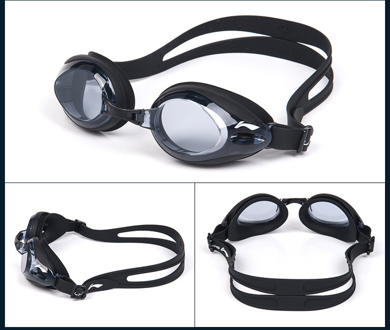 Kính râm Li Ning chính hãng HD chống nước chống sương mù cho nữ kính bơi phẳng ánh sáng cận thị kính gọng lớn nam 623 - Goggles kính bơi phoenix 203
