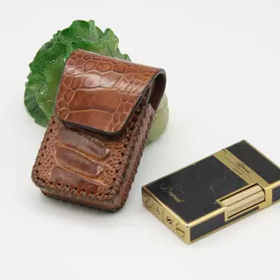 Handmade real ostrich leather lighter protective holster Suitable for Dupont Langsheng Dupont male business hanging waist anti-fall