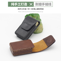 Leather handmade lighter cover custom-made Dupont L2L1 size waist drop-proof universal business leather cover new product