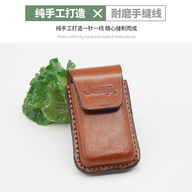 Leather handmade key package for jeep free-light men business hung waist anti-fall protection leather condom new customization