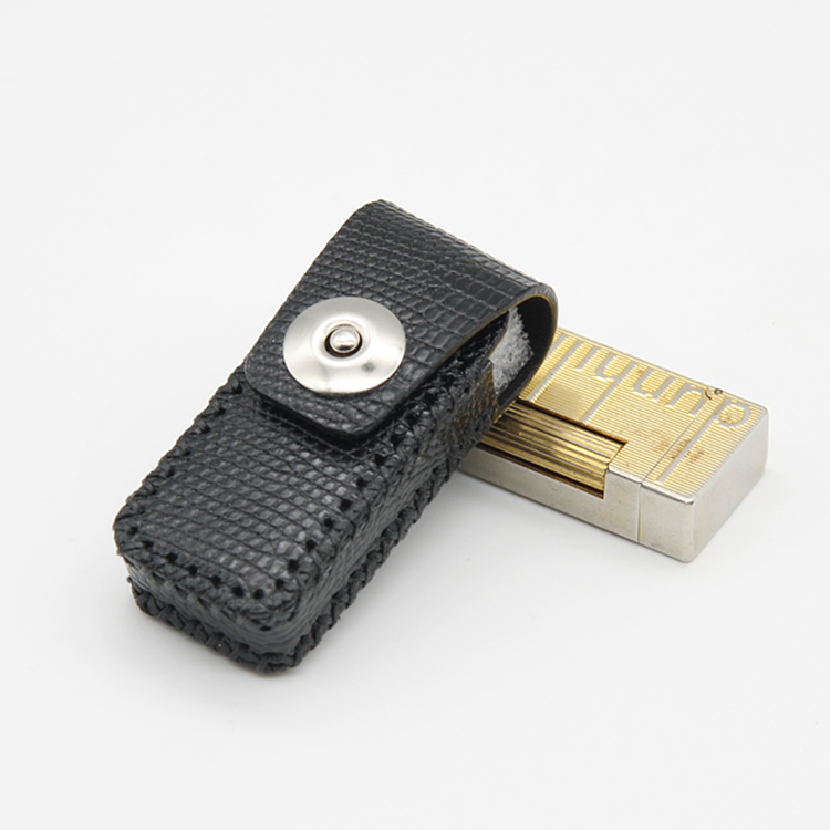 Handmade real lizard skin lighter protective leather case suitable for Dunhill men's business casual hanging waist anti-fall custom-made