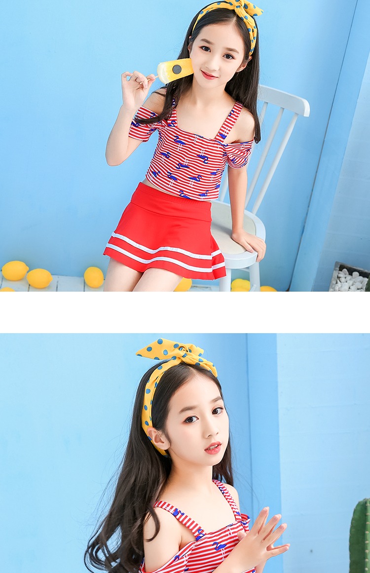 Đồ bơi nữ chia bé gái Hàn Quốc cho bé 6-7-8-9-10 tuổi Đồ bơi trẻ em nữ đồ bơi trẻ em - Bộ đồ bơi của Kid đồ bơi dài tay cho bé gái