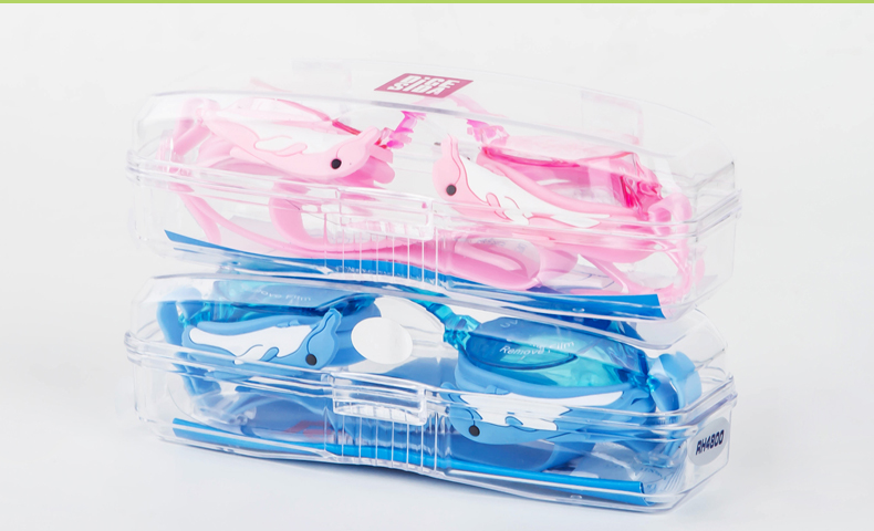 Ruihe đích thực trẻ em kính bơi không thấm nước chống sương mù unisex phim hoạt hình cua bình thường nhà sản xuất kính bơi kính bơi tốt