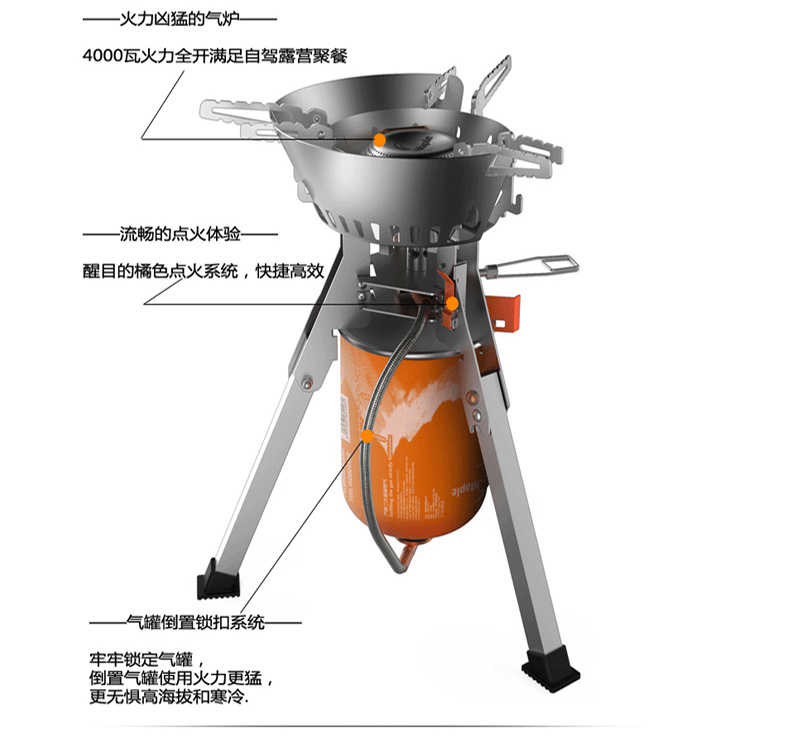 Fire Maple sản phẩm ngoài trời FMS-108 Titan bếp cắm trại công suất cao dã ngoại dã ngoại dã ngoại bếp gas - Bếp lò / bộ đồ ăn / đồ nướng dã ngoại bếp ga mini giá