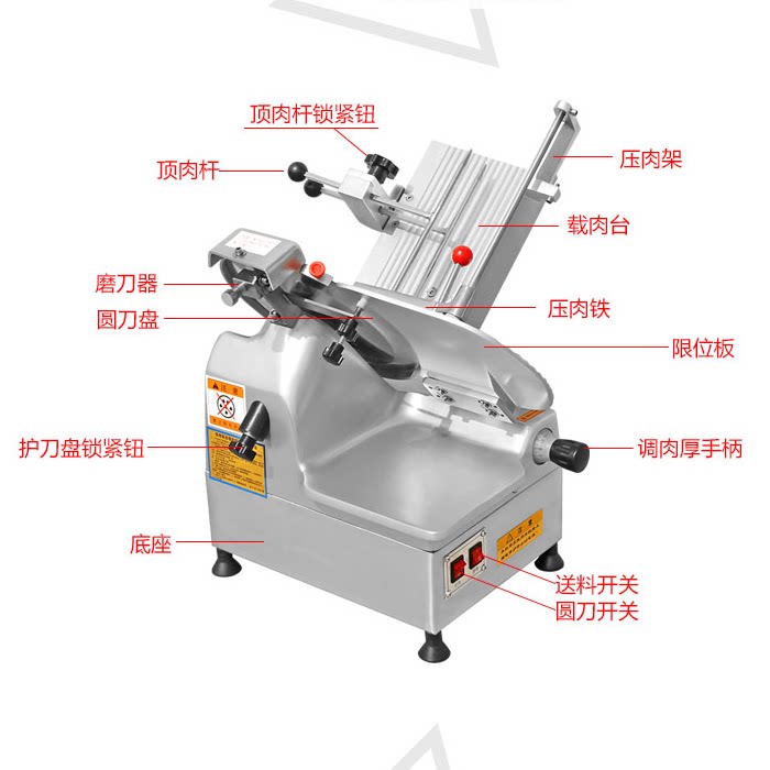 12-inch commercial automatic mutton roll slicer frozen meat fat beef electric meat slicer meat planer