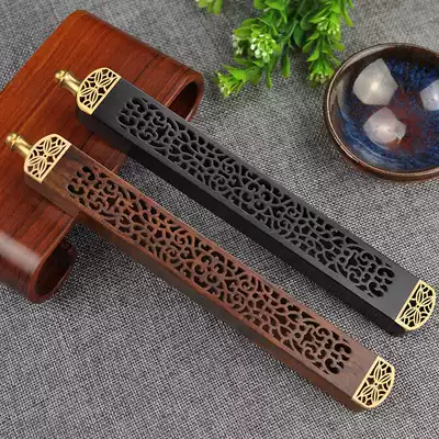 Mahogany incense box incense insert seat purple sandalwood thread sandalwood box incense burner portable