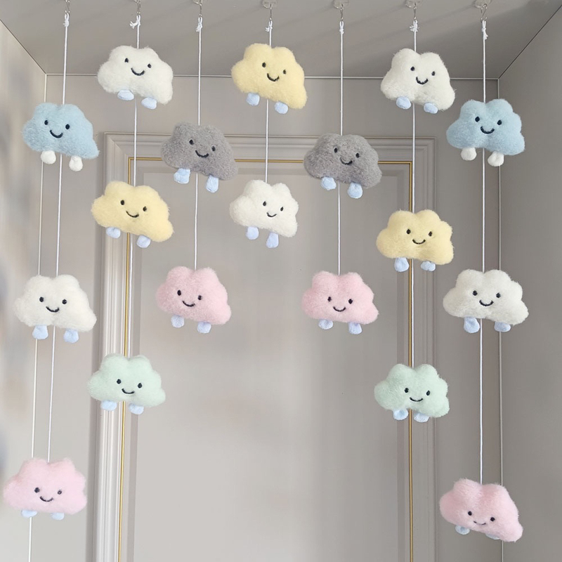 Colorful Cloud Door Curtain ins Cute Girl Cartoon Hanging Decoration Children's Room Door Ornament Creative Hanging Curtain No Drilling Required Colorful Cloud Door Curtain ins Cute Girl Cartoon Hanging Decoration Children's Room Door Ornament Creative Hanging Curtain No Drilling Required