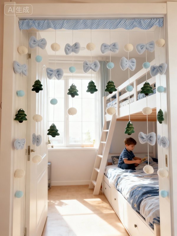 Children's Room Bedroom Door Curtain Decoration Partition Hanging Curtain Background Wall Multi-Purpose Decoration Finished Product Christmas No Drilling Required Children's Room Bedroom Door Curtain Decoration Partition Hanging Curtain Background Wall Multi-Purpose Decoration Finished Product Christmas No Drilling Required