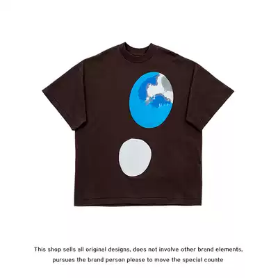 Kanye WestKANYEJesus is King high collar foam print FOG high street short sleeve T-shirt CPFM tide