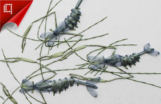 [Hiệu ứng] mực ruy băng tranh thêu mới băng thêu khâu mực tranh phi sinh nghiên cứu tôm FIG - Công cụ & phụ kiện Cross-stitch dụng cụ thêu tay