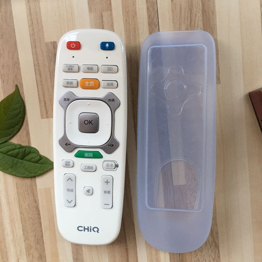 Changhong 4K TV remote control cover HD transparent silicone remote control cover safety waterproof dust cover