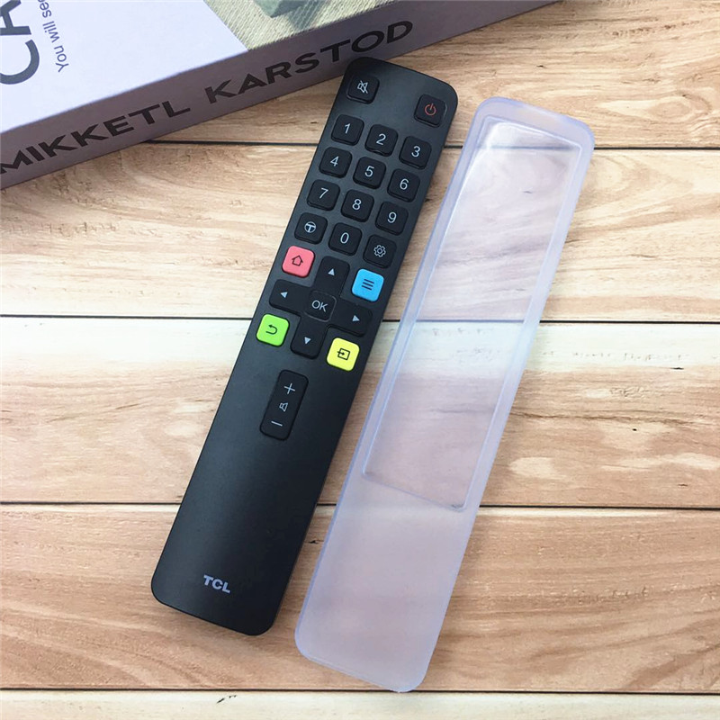 TCL TV RC601JCl1 remote control protective sheath anti-fall and waterproof, high definition transparent silicone remote control sleeve