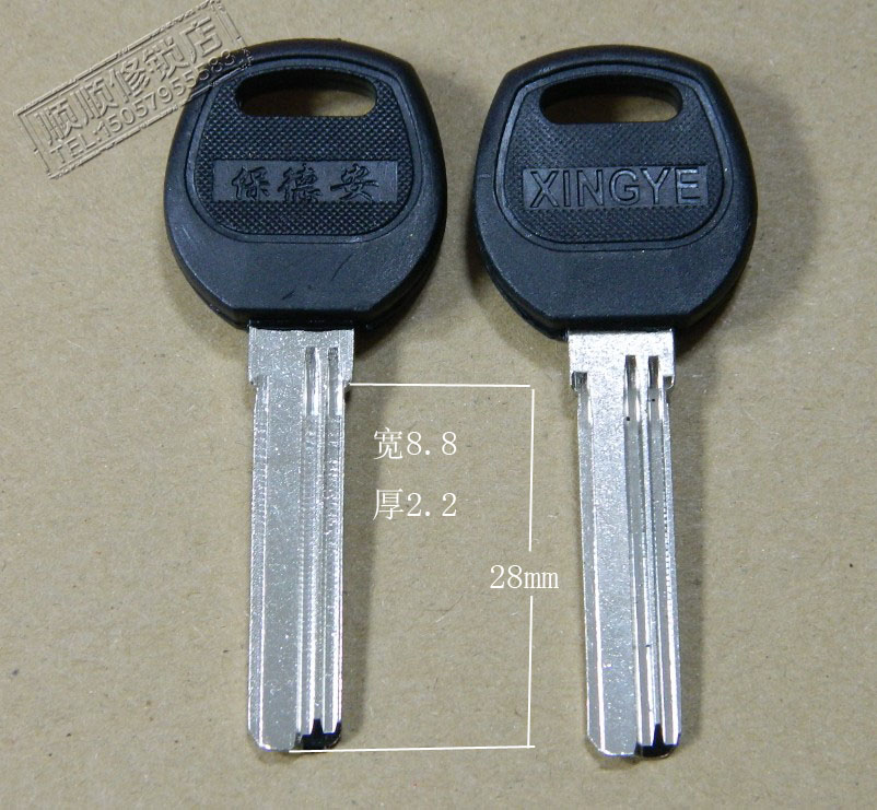 100 new Bailiary left slot key embryokey blank