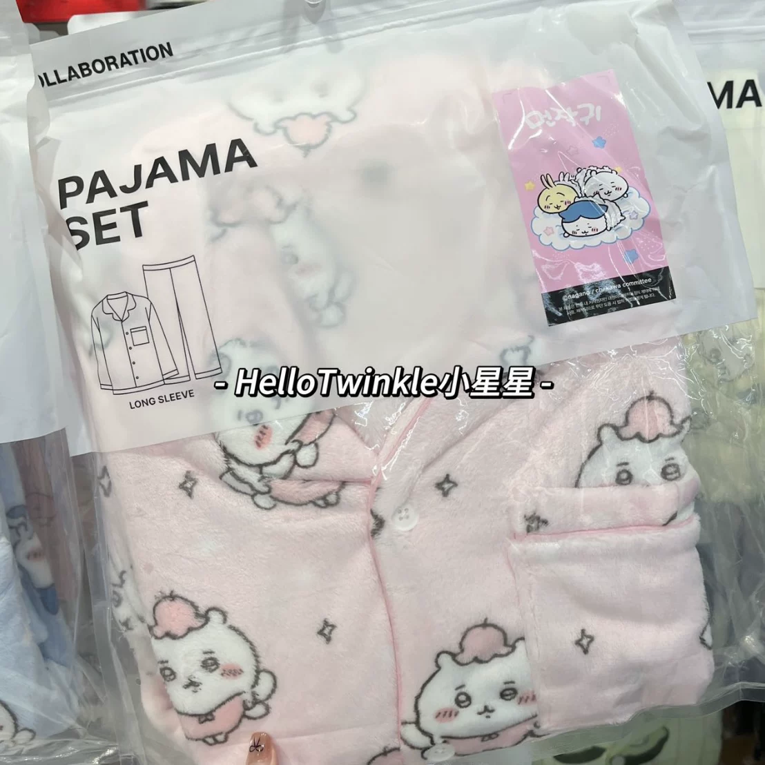Оригинальные пижамы Spao с участием чиикавы 2026 весна-лето | одинаковый стиль для мужчин и женщин