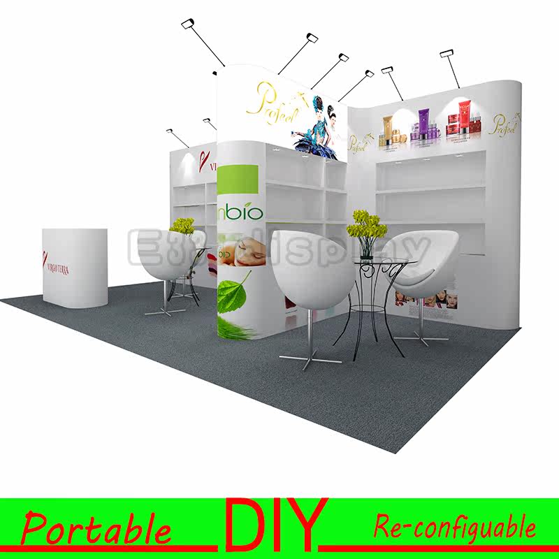 Professional customized portable display frame easy assembly and removal aluminum alloy display frame combination frame