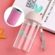Cốc thủy tinh nhỏ tươi siêu dễ thương cốc chịu nhiệt Hàn Quốc sáng tạo dễ thương nam và nữ sinh viên nhà cầm tay cốc binh dung nuoc