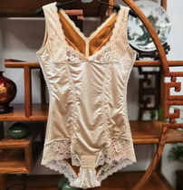 Autumn and winter warmth thinness thickening and velvet thermal underwear one-piece shapewear corset triangle