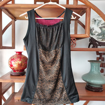 Large code lengthened triple layer thickened with velvety warm vest bungles tight with sleeveless shapewear