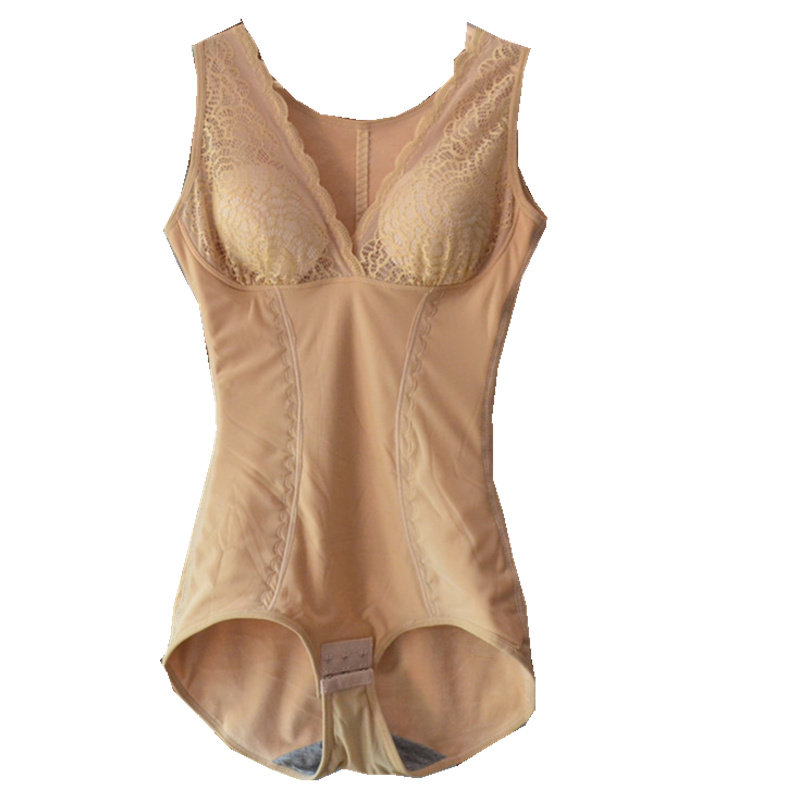 Lengthened version with bra chest cushion autumn winter new thickened Garsuede one-piece body shaped-up sweatshirt Fever Garment Triangle opening