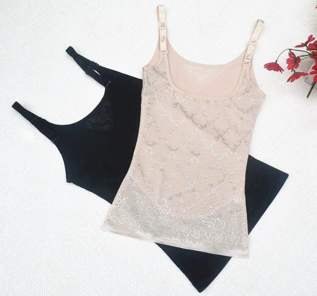 Mùa hè siêu mỏng liền mạch hai lớp sling dài cơ thể định hình đồ lót vest giảm béo quần áo sau sinh nữ không có dấu vết thoáng khí tăng cường quần sịp