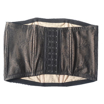 Summer thin warm breathable cotton short drawstring waist belly girdle elastic big comfortable girdle waist