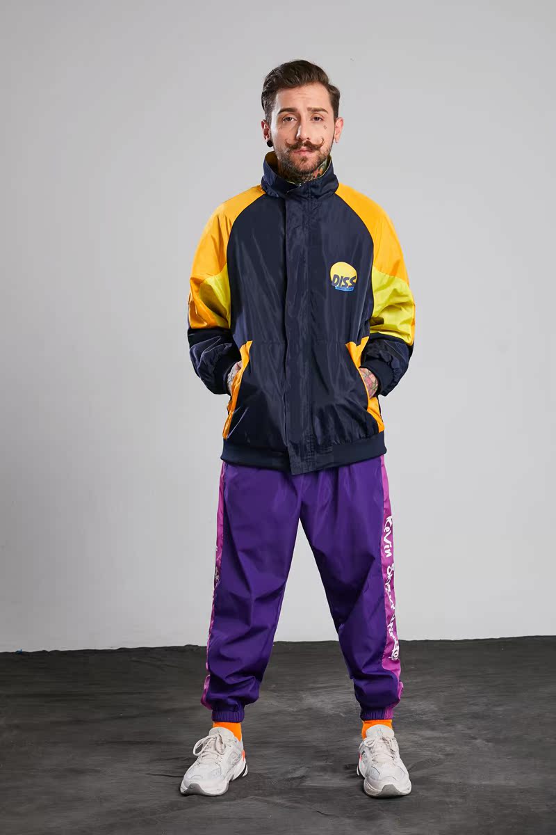 Tide thương hiệu áo khoác thể thao hip-hop châu Âu và Mỹ áo khoác oversize mùa thu mỏng phần lỏng lẻo đồng phục bóng chày hip-hop áo khoác bomber nam