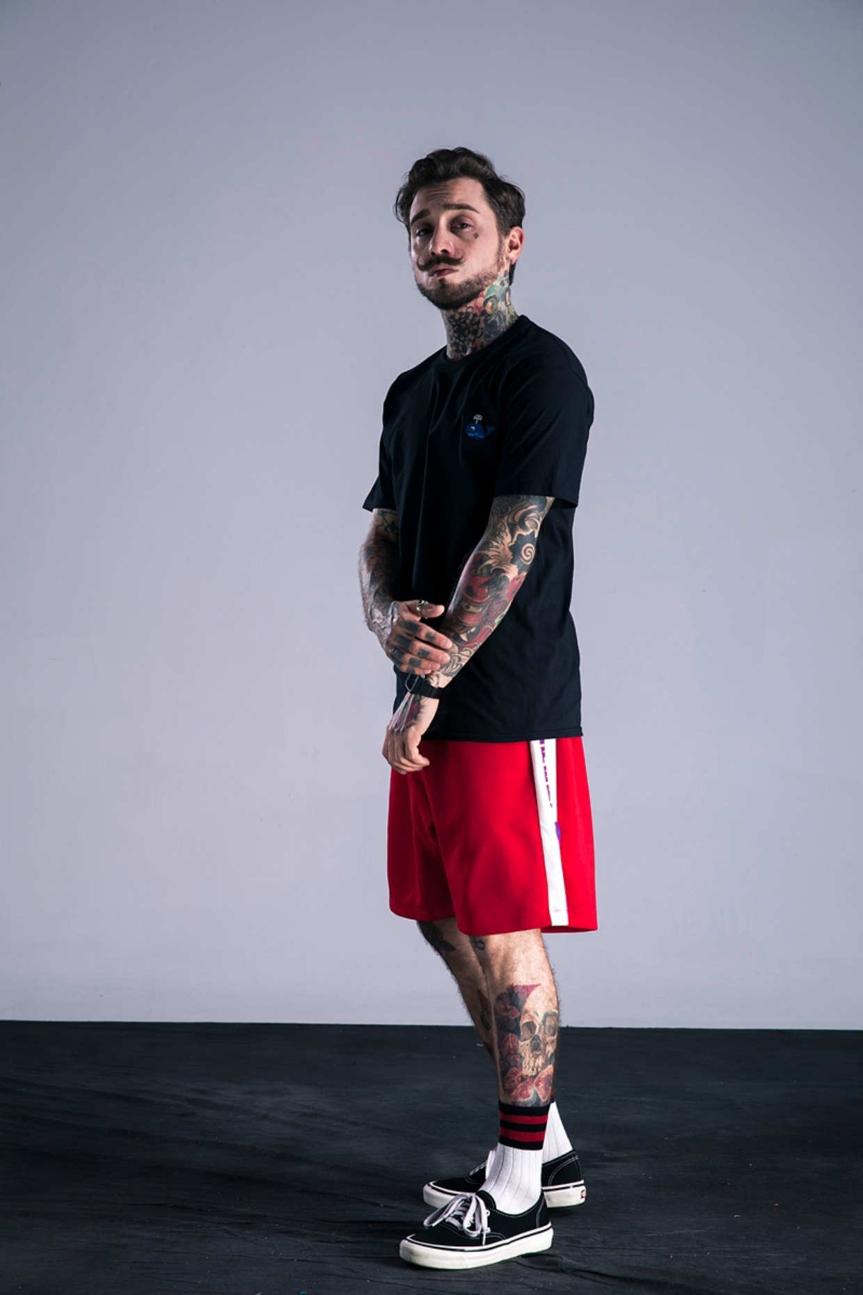 Châu Âu và Hoa Kỳ thương hiệu hip hop lỏng lẻo áo thun ngắn tay nam cotton nửa tay thanh niên áo thun nam xu hướng mùa hè áo polo