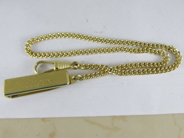 Gold plated old bosom watch chain 3
