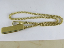 Gold-plated old pocket watch chain 3