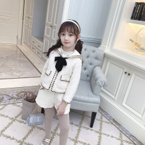 Ran Rans girl suit spring and autumn 2021 new foreign style fashionable small fragrant Wind Autumn dress celebrity style childrens two-piece set