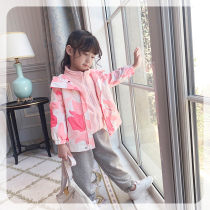Ran Ran Ran girl dress three wear assault clothes 2021 autumn and winter detachable thick hooded children double coat
