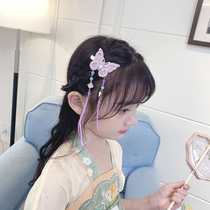 Girls summer Net red hairclip 2021 New cute bow hairpin children little girl Summer Princess headdress