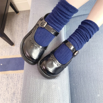 Girls leather shoes black round head 2021 New Lolita little girl soft sole shoes foreign style children princess shoes autumn