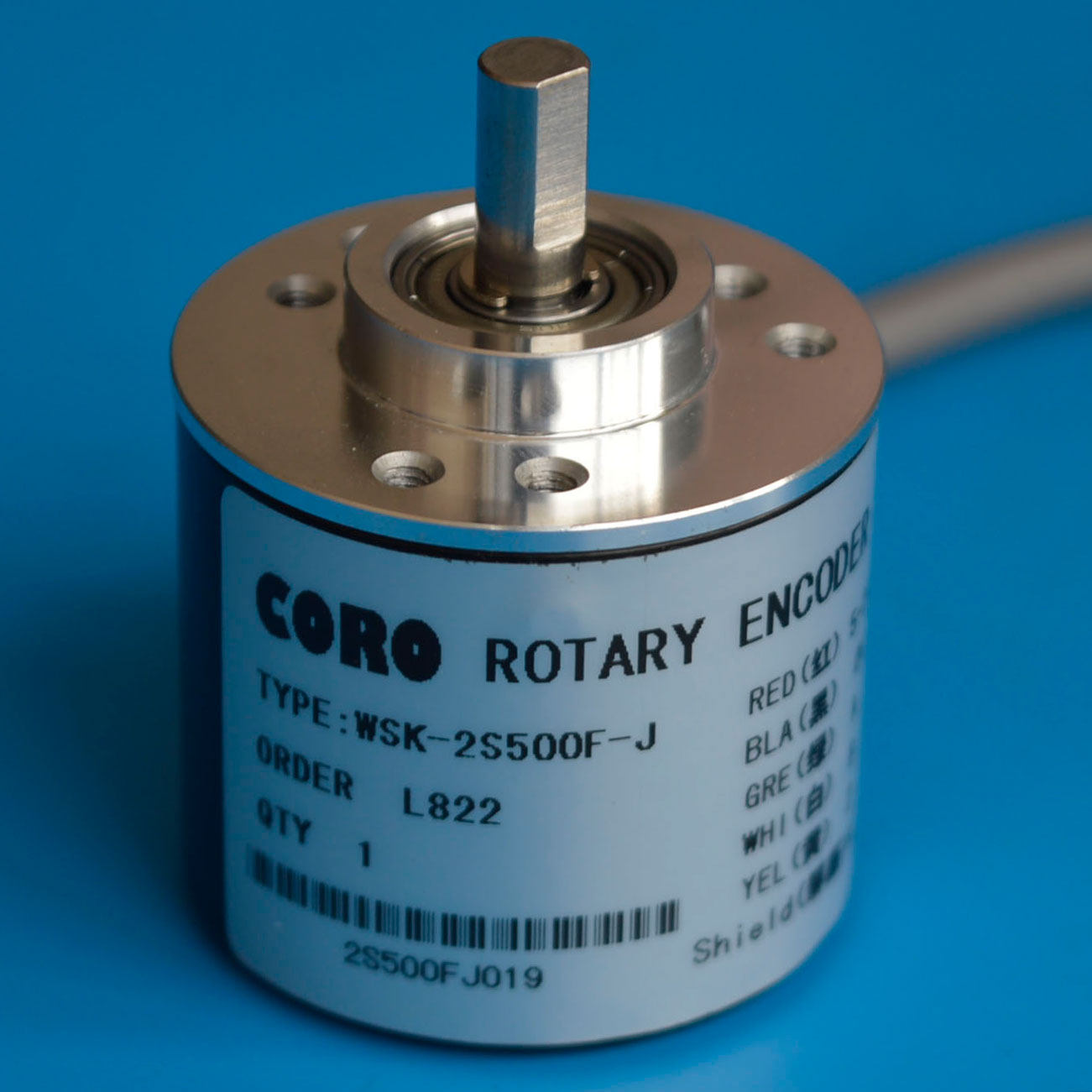 Incremental photoelectric rotary encoder outer diameter: 38mm shaft diameter: 6mm solid shaft ABZ three items