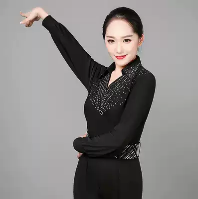 Women's Latin dance costume costume adult competition uniform modern dance jacket practice uniform New